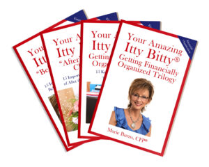 Covers of all getting financially organized books